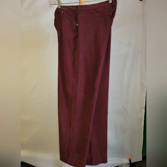 Vintage Solutions Casual Wear Stretch Women's Pants Slacks Rust Burgundy size 14 - Picture 12 of 12